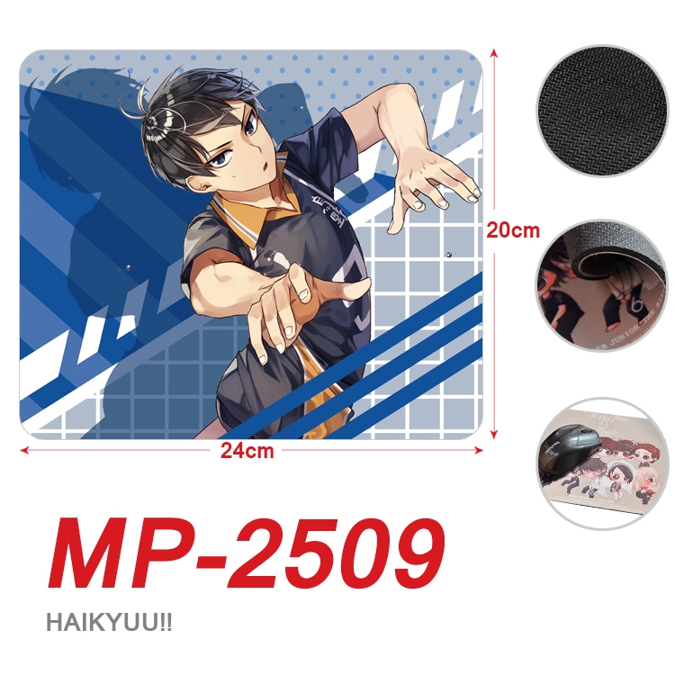 Haikyuu!! Anime Full Color Printing Mouse Pad Unlocked 20X24cm price for 5 pcs MP-2509