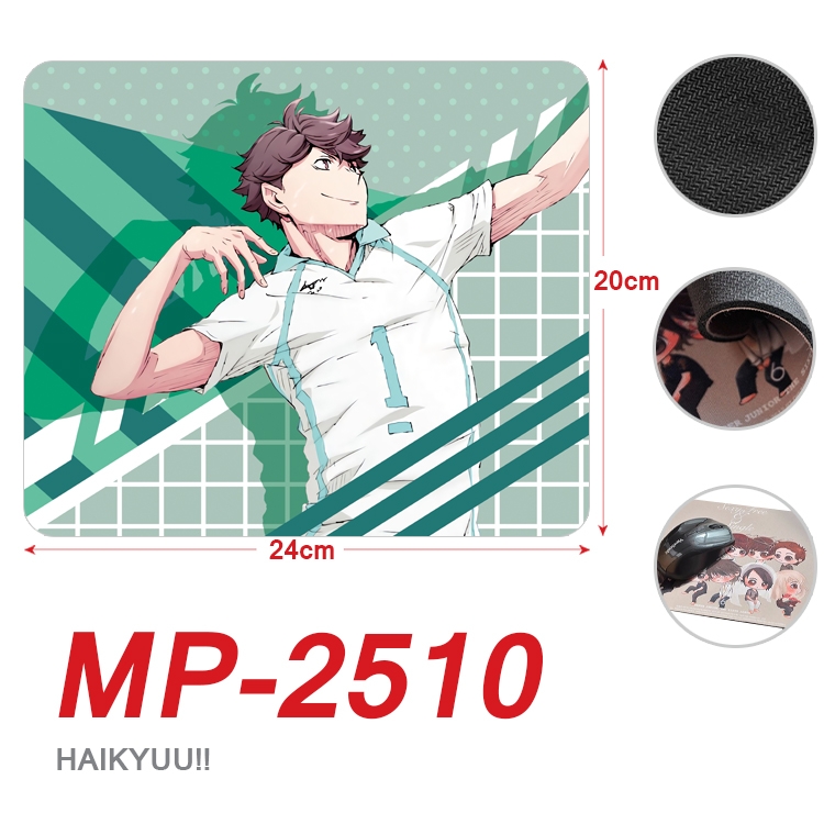 Haikyuu!! Anime Full Color Printing Mouse Pad Unlocked 20X24cm price for 5 pcs MP-2510