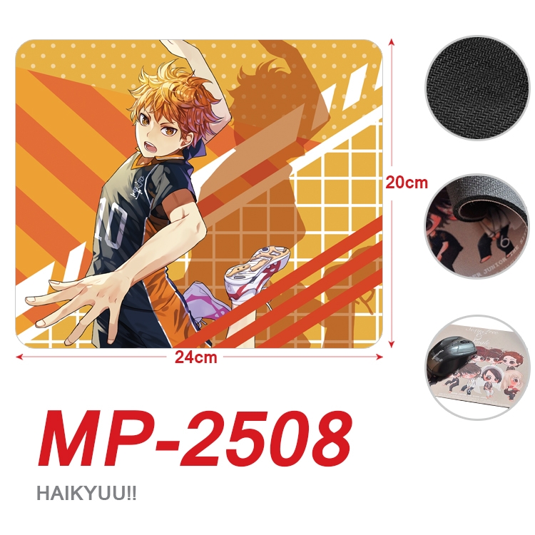 Haikyuu!! Anime Full Color Printing Mouse Pad Unlocked 20X24cm price for 5 pcs MP-2512