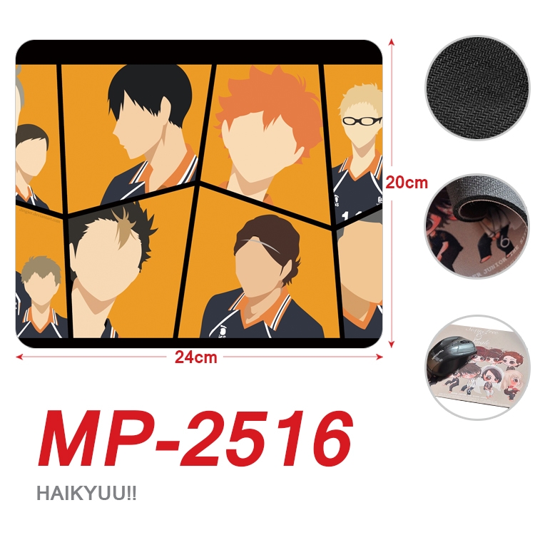 Haikyuu!! Anime Full Color Printing Mouse Pad Unlocked 20X24cm price for 5 pcs MP-2516