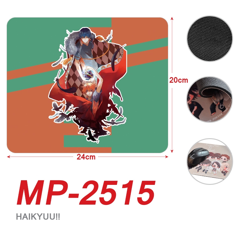 Haikyuu!! Anime Full Color Printing Mouse Pad Unlocked 20X24cm price for 5 pcs MP-2515