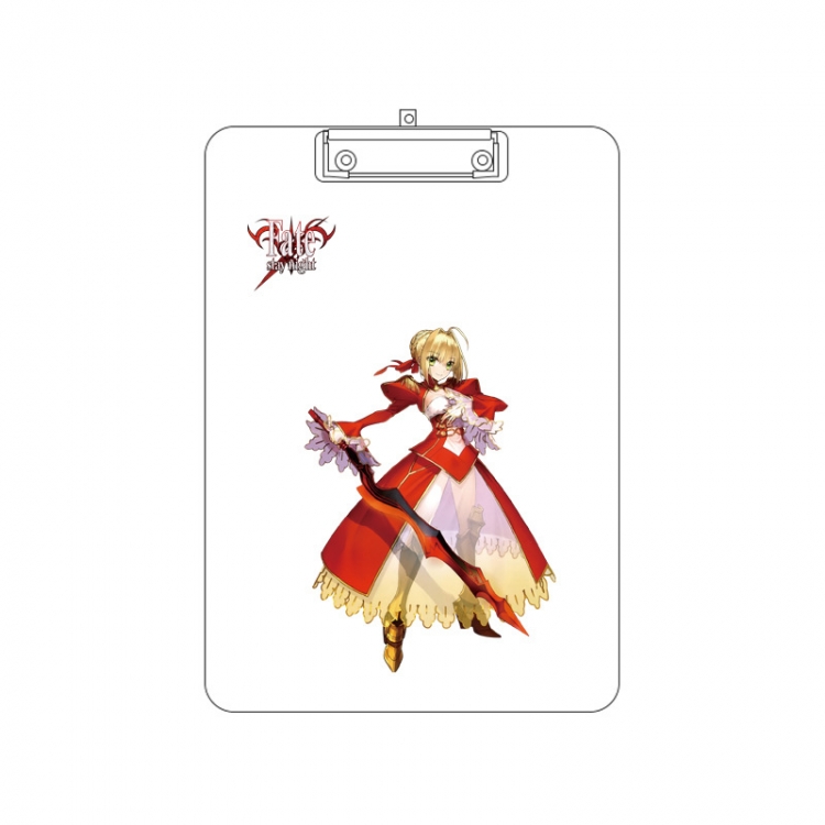 Fate/Grand Order  Double-sided pattern acrylic board clip writing board clip pad 31X22CM price for 2 pcs
