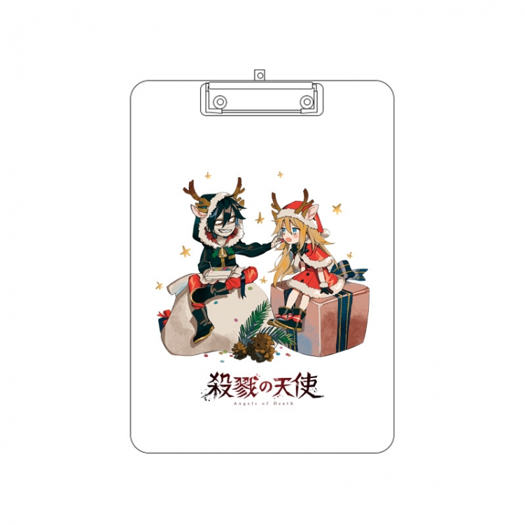 Angels of Death Double-sided pattern acrylic board clip writing board clip pad 31X22CM price for 2 pcs