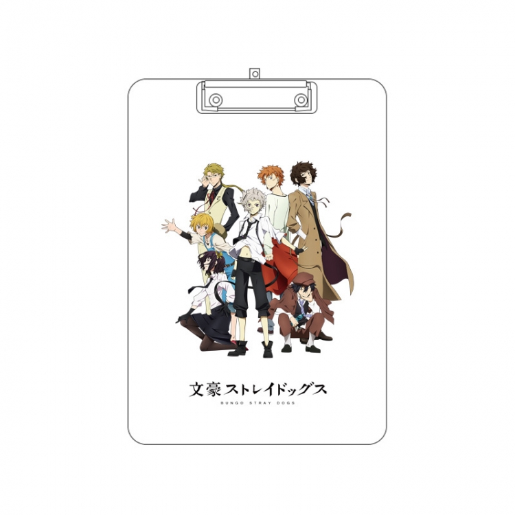 Bungo Stray Dogs Double-sided pattern acrylic board clip writing board clip pad 31X22CM price for 2 pcs