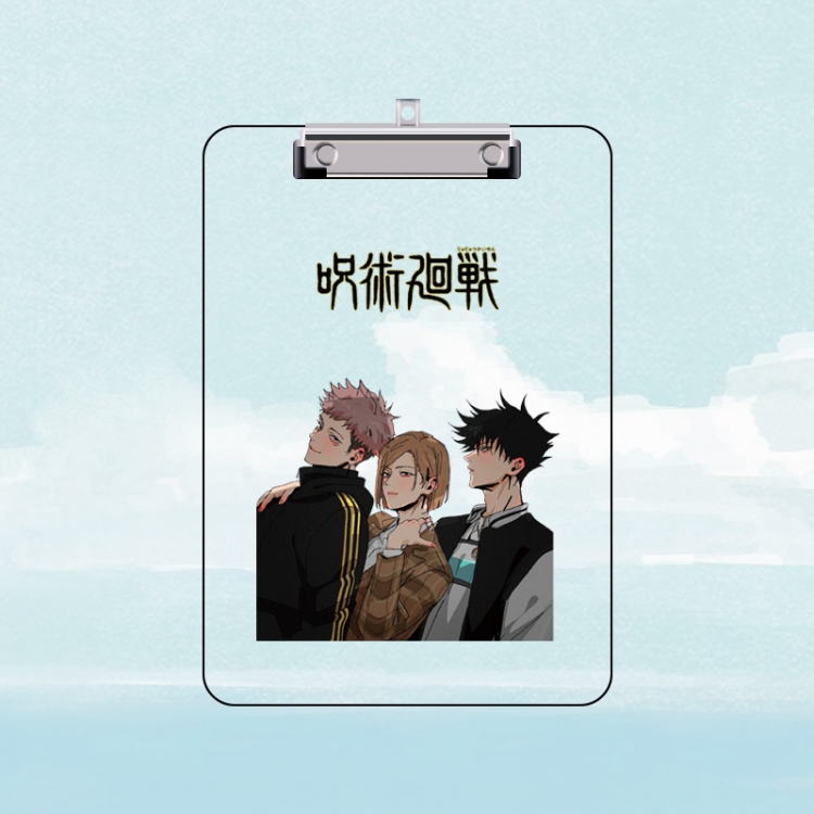 Jujutsu Kaisen Double-sided pattern acrylic board clip writing board clip pad 31X22CM price for 2 pcs