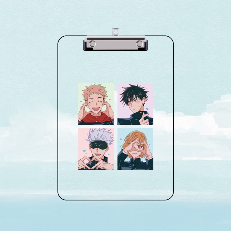 Jujutsu Kaisen Double-sided pattern acrylic board clip writing board clip pad 31X22CM price for 2 pcs