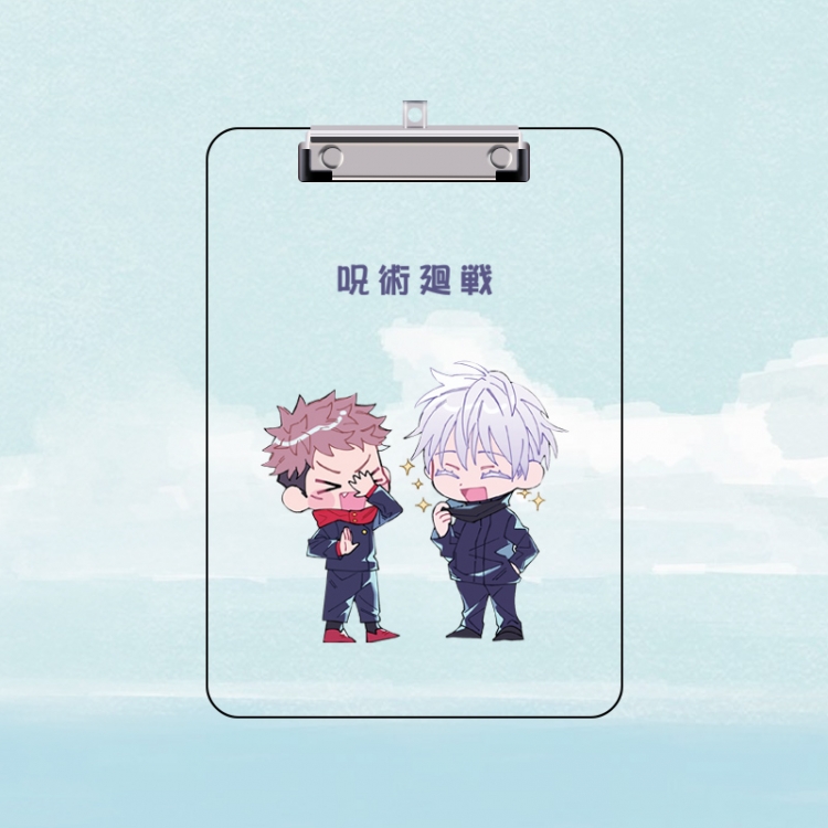 Jujutsu Kaisen Double-sided pattern acrylic board clip writing board clip pad 31X22CM price for 2 pcs