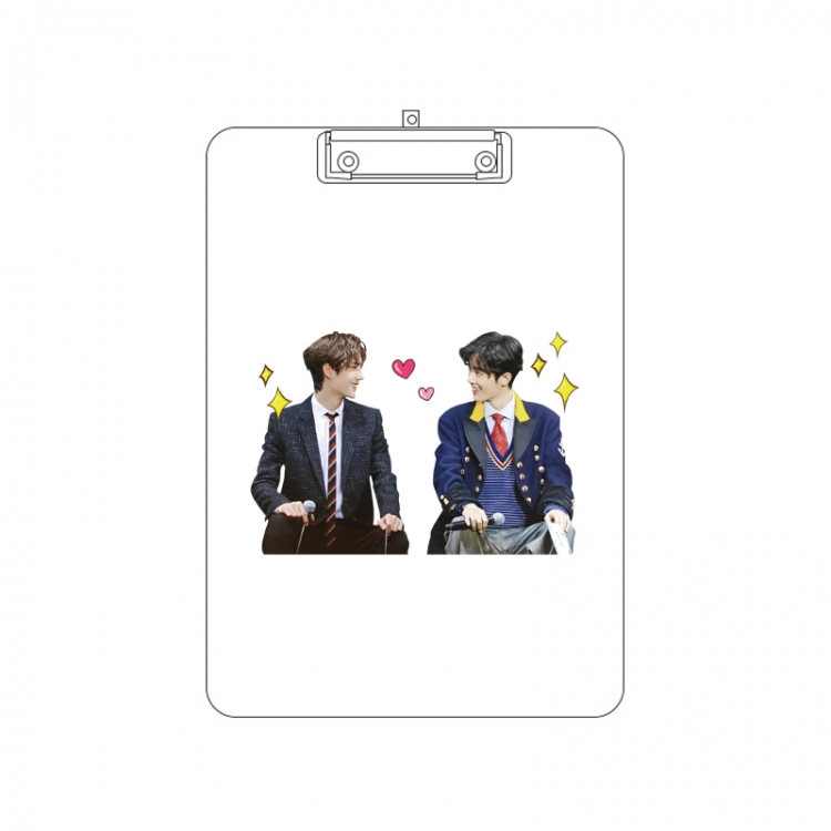 Bo Jun Yi Xiao Double-sided pattern acrylic board clip writing board clip pad 31X22CM price for 2 pcs