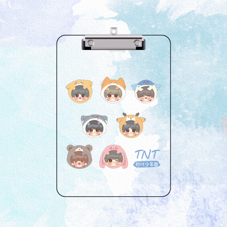 TNT Double-sided pattern acrylic board clip writing board clip pad 31X22CM price for 2 pcs