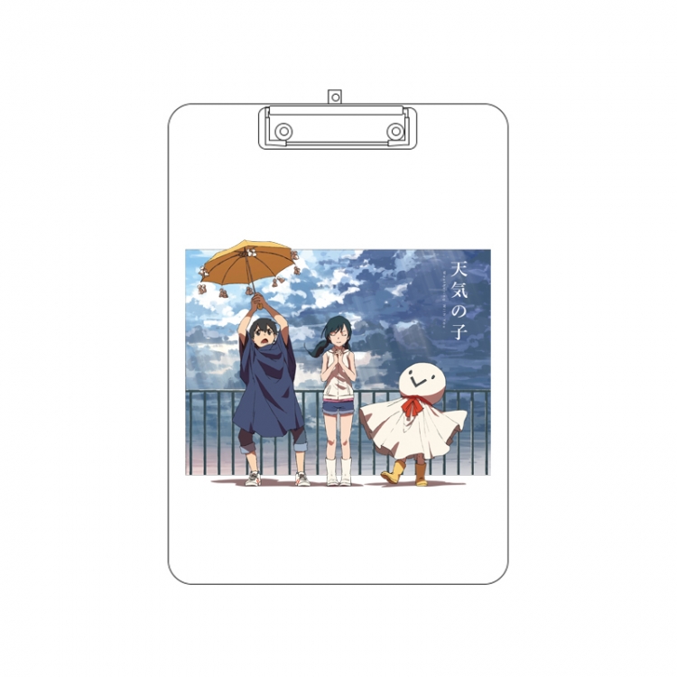 Weather Child Double-sided pattern acrylic board clip writing board clip pad 31X22CM price for 2 pcs