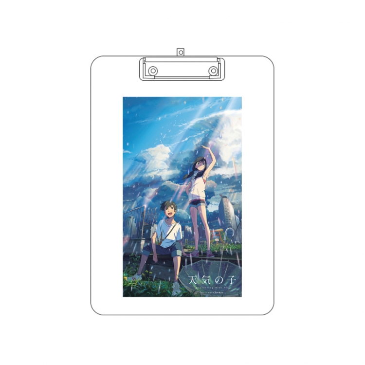 Weather Child Double-sided pattern acrylic board clip writing board clip pad 31X22CM price for 2 pcs