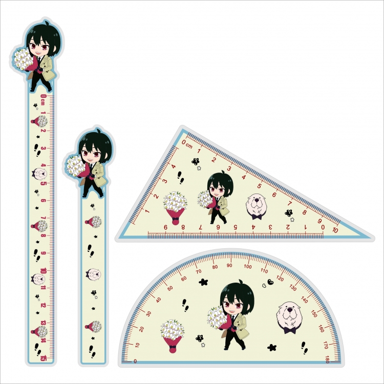 SPY×FAMILY Epoxy Acrylic Ruler Anime Peripheral Two-dimensional Stationery Set