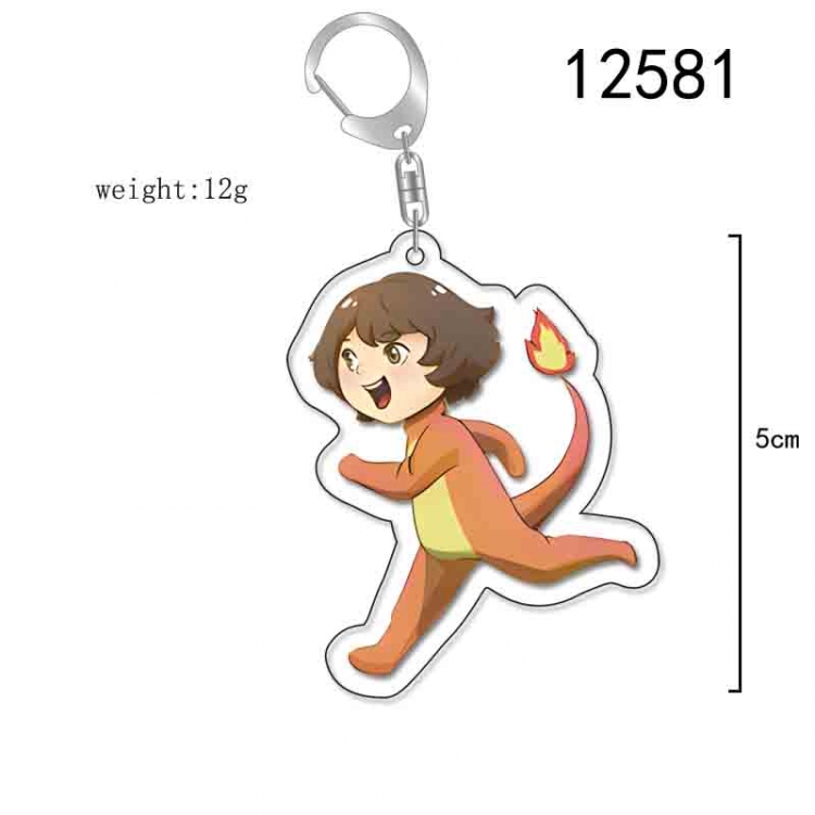 Stranger Things Anime Acrylic Keychain Charm  price for 5 pcs 12581