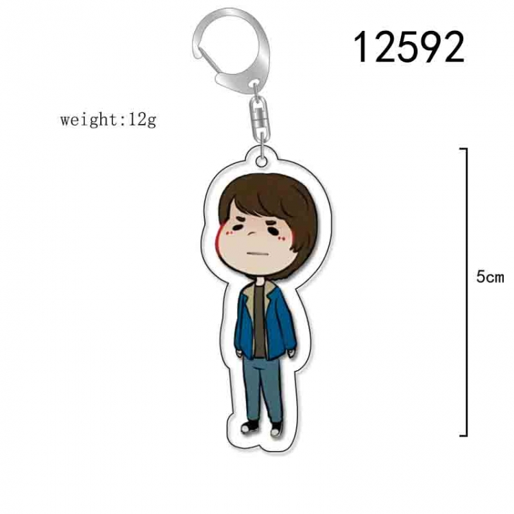 Stranger Things Anime Acrylic Keychain Charm  price for 5 pcs 12592