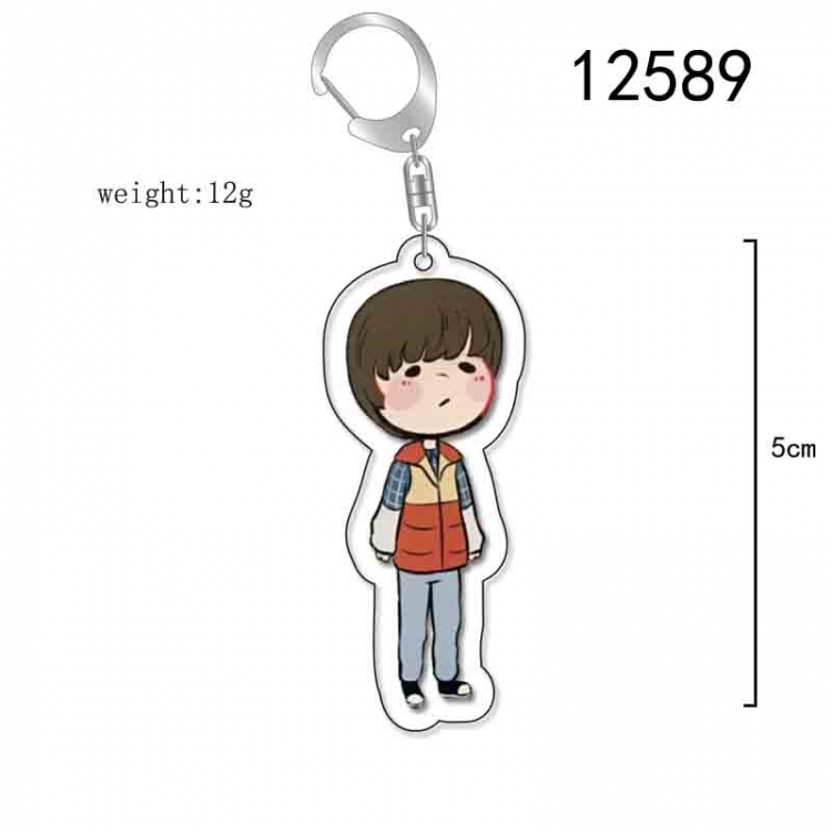 Stranger Things Anime Acrylic Keychain Charm  price for 5 pcs 12589