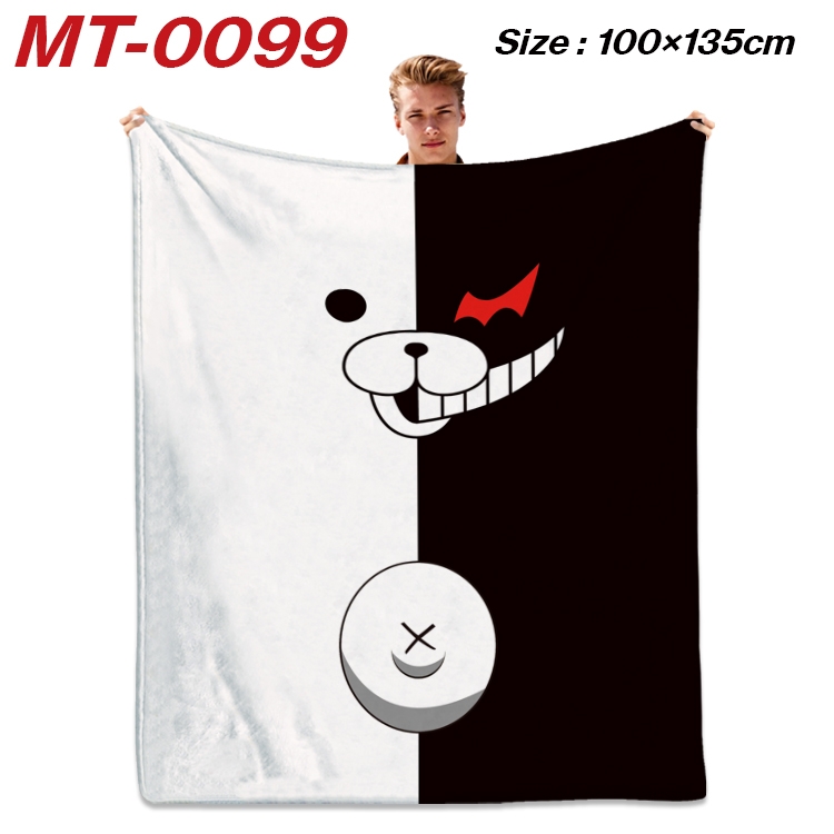 Dangan-Ronpa Anime Flannel Blanket Air Conditioning Quilt Double Sided Printing 100x135cm MT-0099