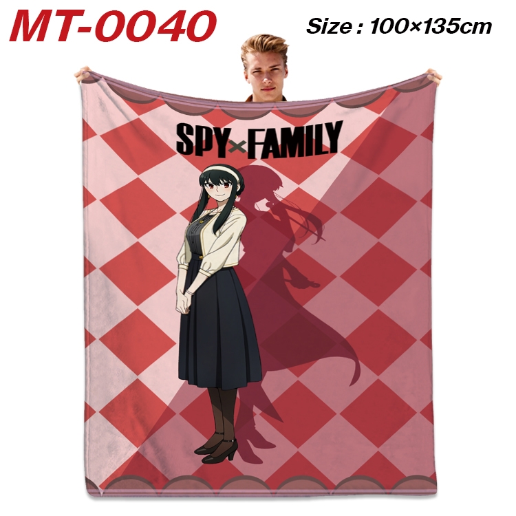 SPY×FAMILY Anime Flannel Blanket Air Conditioning Quilt Double Sided Printing 100x135cm MT-0040