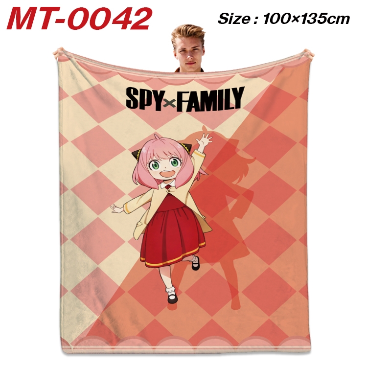 SPY×FAMILY Anime Flannel Blanket Air Conditioning Quilt Double Sided Printing 100x135cm MT-0042