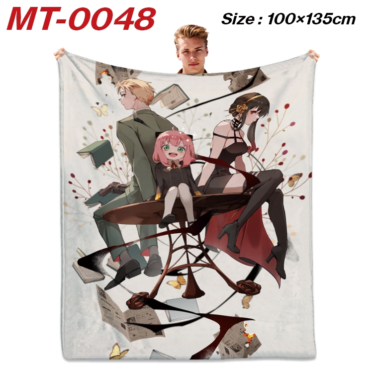 SPY×FAMILY Anime Flannel Blanket Air Conditioning Quilt Double Sided Printing 100x135cm MT-0048