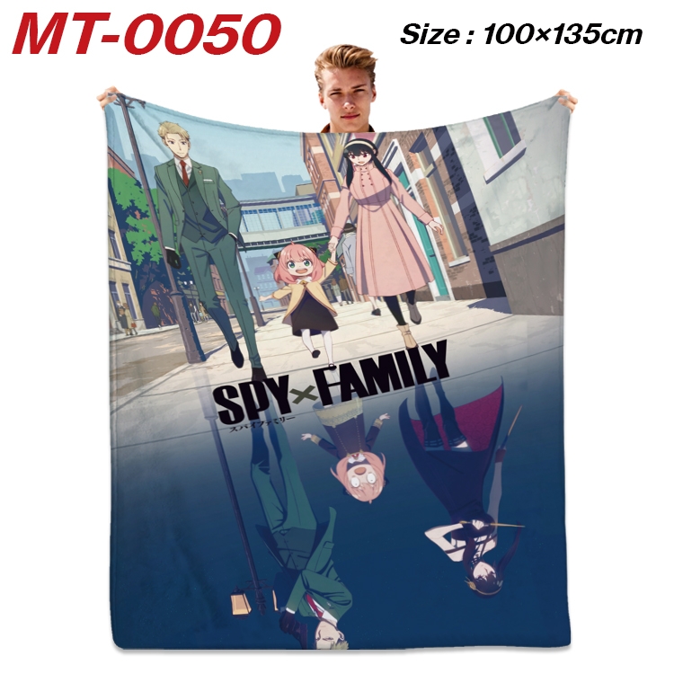 SPY×FAMILY Anime Flannel Blanket Air Conditioning Quilt Double Sided Printing 100x135cm MT-0050
