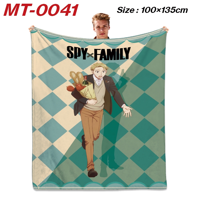 SPY×FAMILY Anime Flannel Blanket Air Conditioning Quilt Double Sided Printing 100x135cm MT-0041