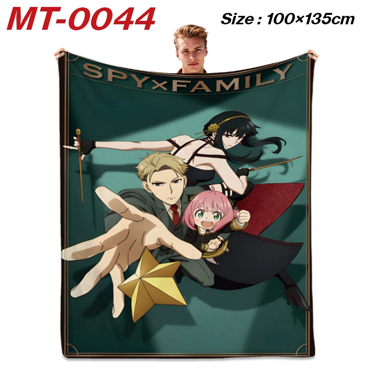 SPY×FAMILY Anime Flannel Blanket Air Conditioning Quilt Double Sided Printing 100x135cm MT-0044