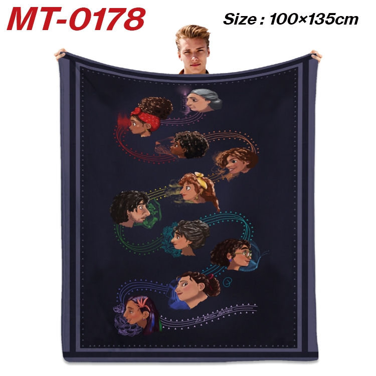 full house of magic Anime Flannel Blanket Air Conditioning Quilt Double Sided Printing 100x135cm MT-0178