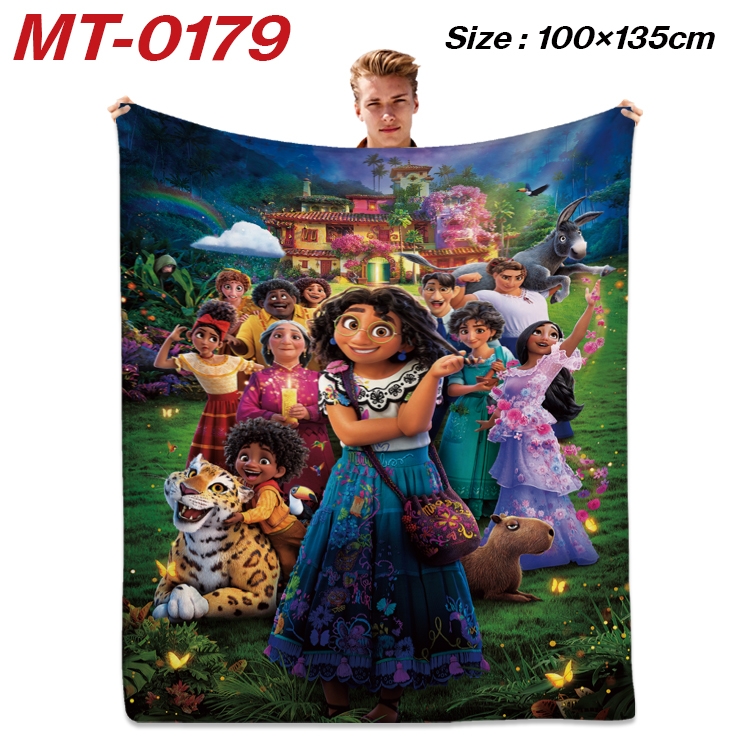 full house of magic Anime Flannel Blanket Air Conditioning Quilt Double Sided Printing 100x135cm  MT-0179