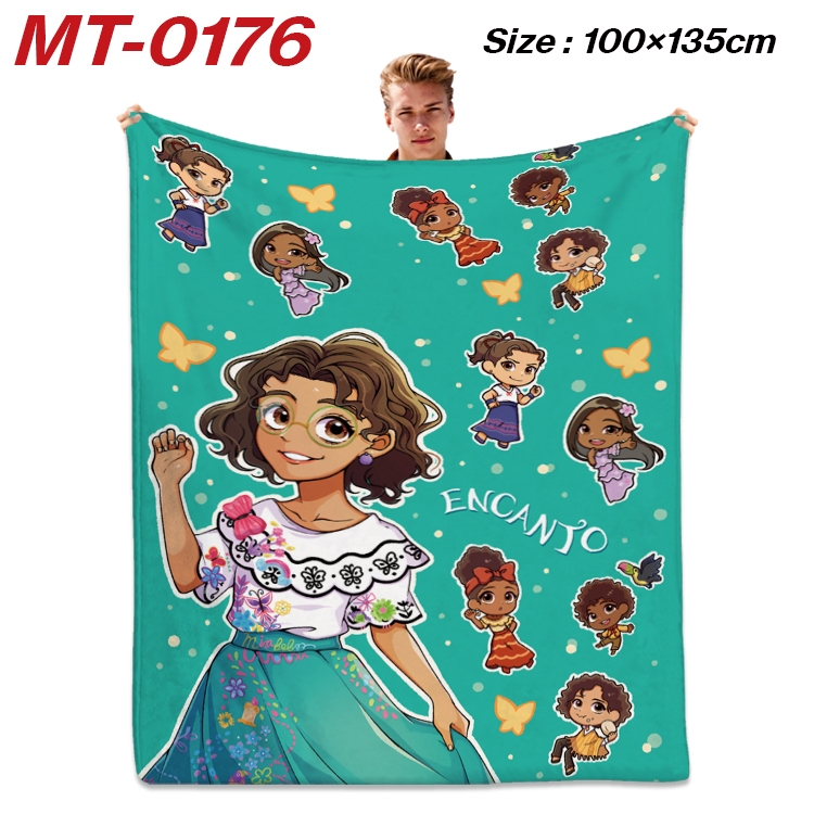 full house of magic Anime Flannel Blanket Air Conditioning Quilt Double Sided Printing 100x135cm  MT-0176
