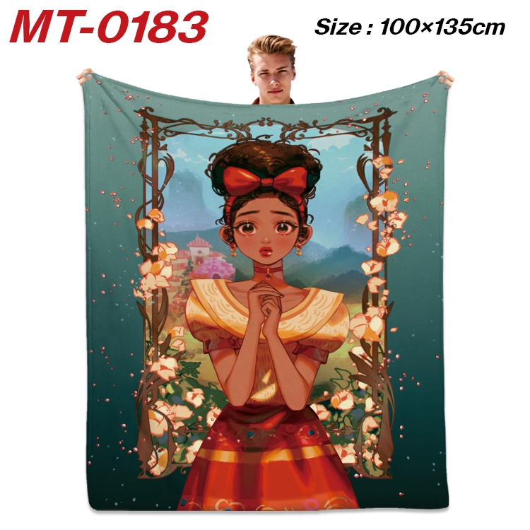 full house of magic Anime Flannel Blanket Air Conditioning Quilt Double Sided Printing 100x135cm MT-0183