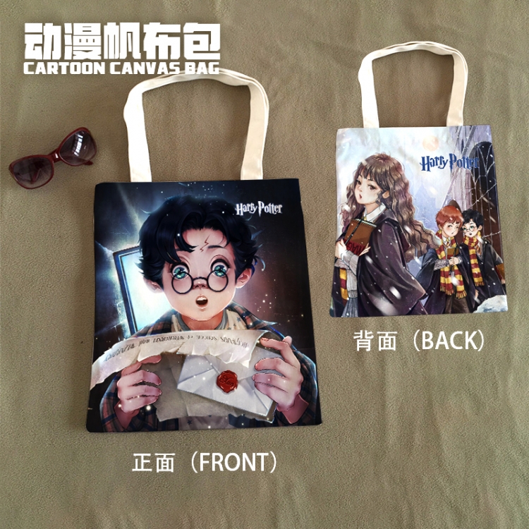 Harry Potter Anime Canvas Bag Shoulder Shopping Bag 33x37cm