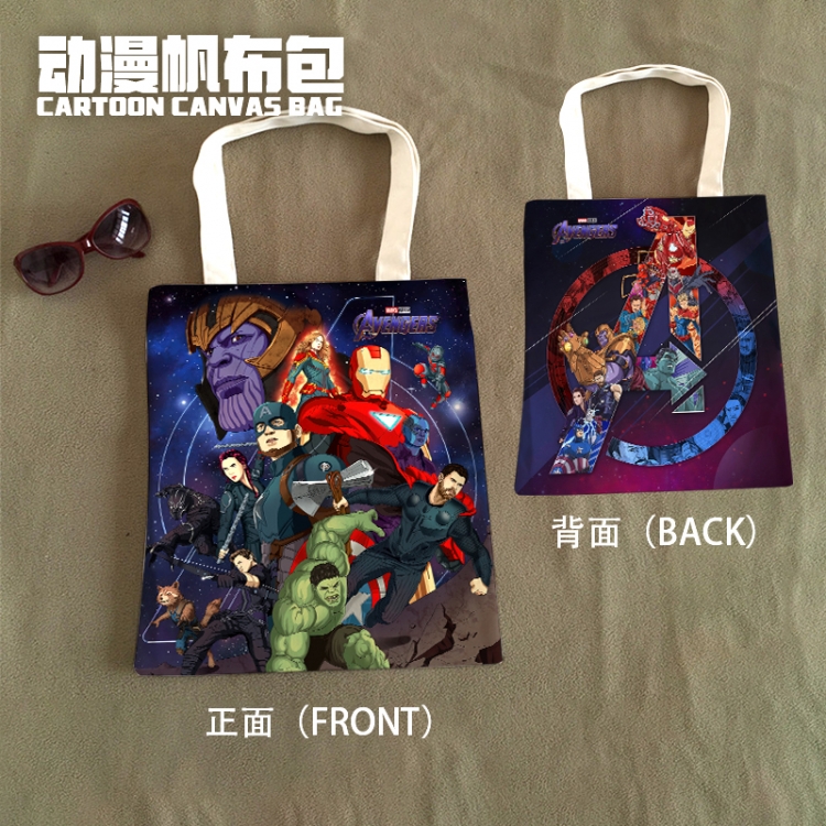 Iron Man Movie Star Canvas Bag Shoulder Shopping Bag 33x37cm