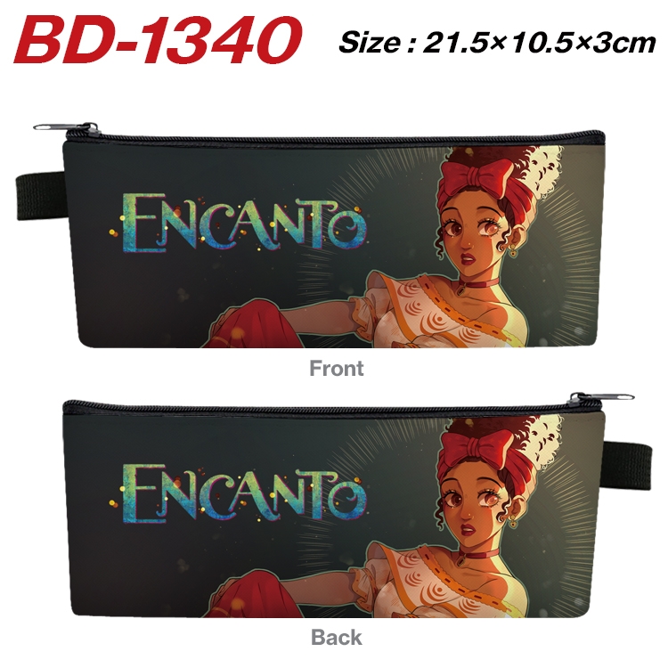 full house of magic Anime Peripheral PU Leather Zipper Pencil Case Stationery Box 21.5X10.5X3CM BD-1340