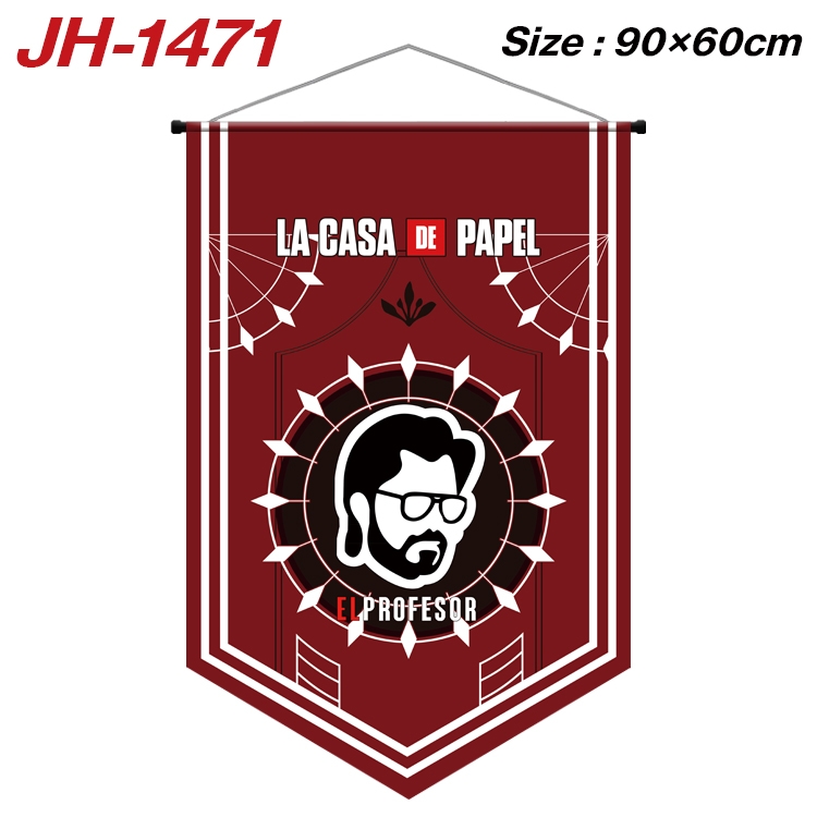 Money Heist Anime Peripheral Full Color Printing Banner 90X60CM JH-1471