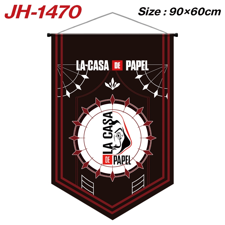 Money Heist Anime Peripheral Full Color Printing Banner 90X60CM JH-1470