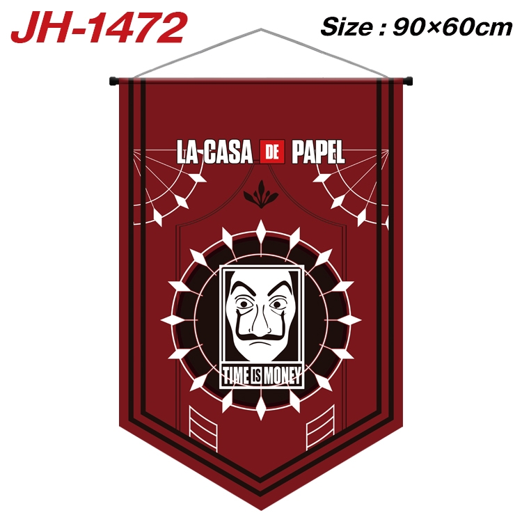 Money Heist Anime Peripheral Full Color Printing Banner 90X60CM JH-1472