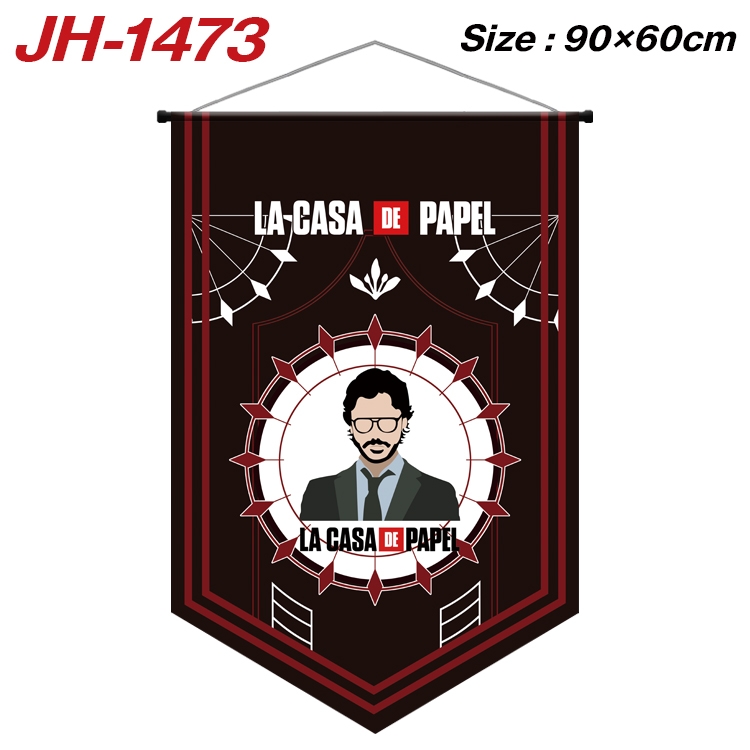 Money Heist Anime Peripheral Full Color Printing Banner 90X60CM JH-1473