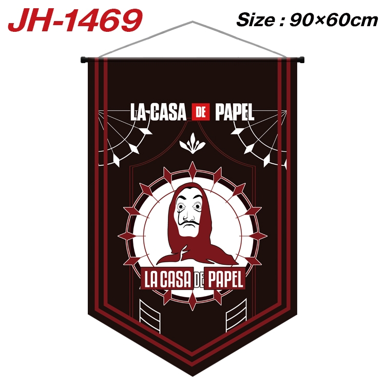 Money Heist Anime Peripheral Full Color Printing Banner 90X60CM JH-1469