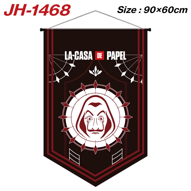Money Heist Anime Peripheral Full Color Printing Banner 90X60CM JH-1468