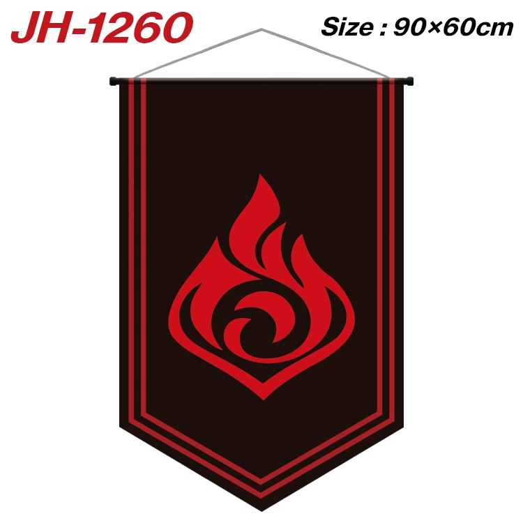 Genshin Impact Anime Peripheral Full Color Printing Banner 90X60CM JH-1260