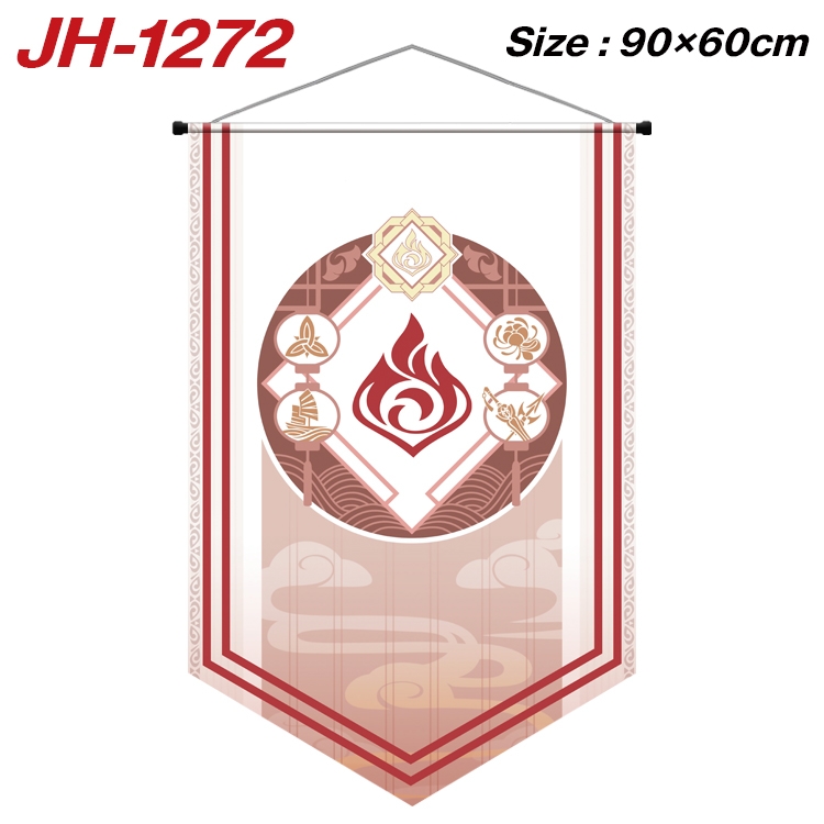 Genshin Impact Anime Peripheral Full Color Printing Banner 90X60CM JH-1272