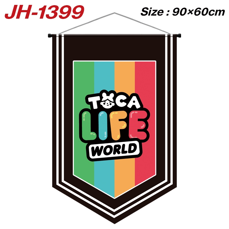 toca life world Anime Peripheral Full Color Printing Banner 90X60CM JH-1399