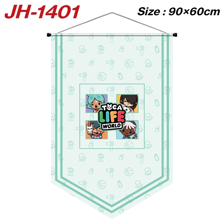 toca life world Anime Peripheral Full Color Printing Banner 90X60CM JH-1401