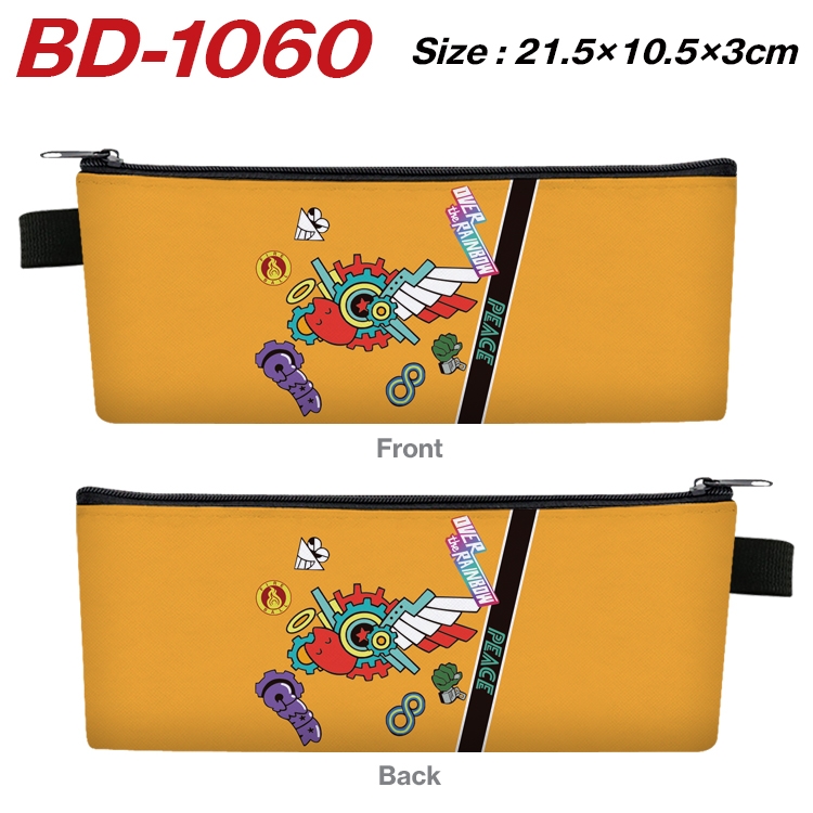 SK∞ Anime Peripheral PU Leather Zipper Pencil Case Stationery Box 21.5X10.5X3CM BD-1060