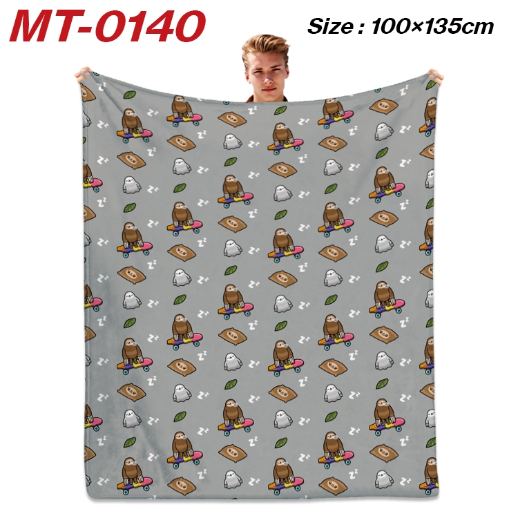 toca life world  Anime Flannel Blanket Air Conditioning Quilt Double Sided Printing 100x135cm  MT-0140