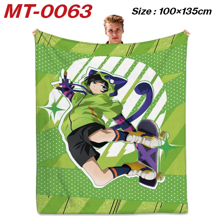 SK∞ Anime Flannel Blanket Air Conditioning Quilt Double Sided Printing 100x135cm MT-0063