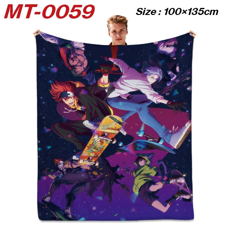SK∞ Anime Flannel Blanket Air Conditioning Quilt Double Sided Printing 100x135cm MT-0059