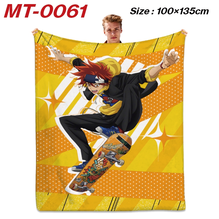 SK∞ Anime Flannel Blanket Air Conditioning Quilt Double Sided Printing 100x135cm MT-0061