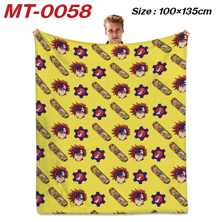 SK∞ Anime Flannel Blanket Air Conditioning Quilt Double Sided Printing 100x135cm MT-0058
