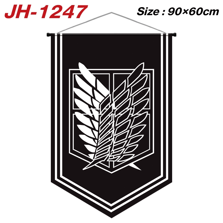 Shingeki no Kyojin Anime Peripheral Full Color Printing Banner 90X60CM JH-1247